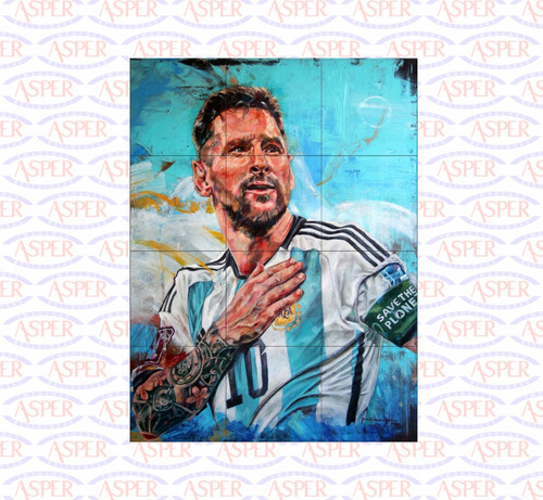 Mayolica Decorativa Ceramicas 60x80 Lionel Messi