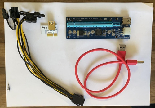 Kit Cabo Riser 60cm Pci-e X16 Usb 3.0 Bitcoin Ethereum Etc