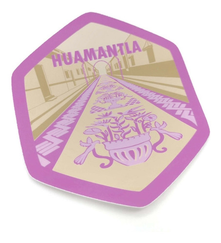 Imagen 2 de 2 de Calcomanía Sticker Pueblo Mágico Huamantla, Tlaxcala