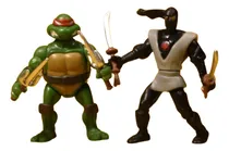 Comprar Muñeco Tortugas Ninja Raphael & Foot Soldier Pack X2 M4e 6cm