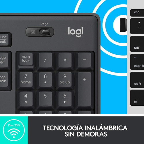 Imagen 5 de 7 de Combo Teclado Mouse Inalámbrico Logitech Mk295 Español