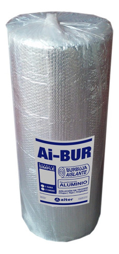Rollo Aislante Térmico Burbuja 1 Cara Aluminio 1 Mts X30 Mts