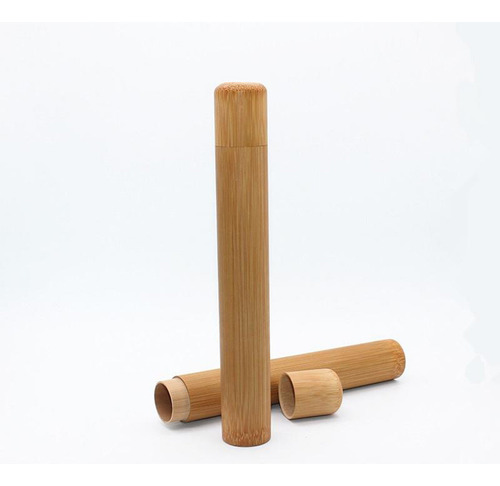 Estuche De Cepillo De Dientes Natural Portátil Para Viajes H