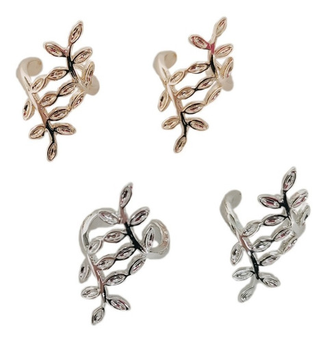 Ear Cuff Trepador Oliva X 2 Acero