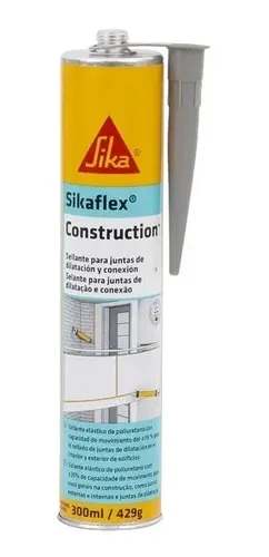 Foto real de Sikaflex Construcao Cinza Selante PU Cartucho 300ML