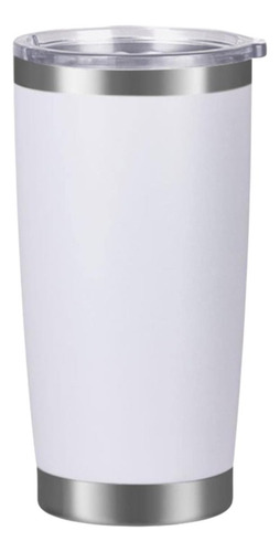 Vaso Térmico Acero Inoxidable En Variedad De Colores Mm-6810 Color Blanco Liso