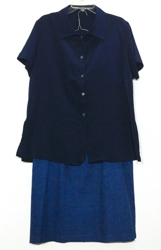 Falda Y Blusa Talla M Mujer Azules