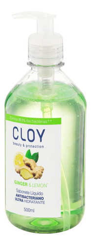 Sabonete líquido Cloy Beauty & Protection Ultra Hidratante Ginger e Lemon 500 ml