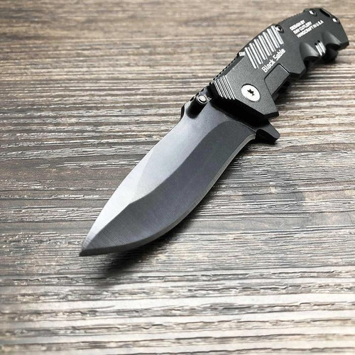 Navaja Para Campismo, Mxbrz-005, 5pzas, Cuchilla Pleg Color Negro