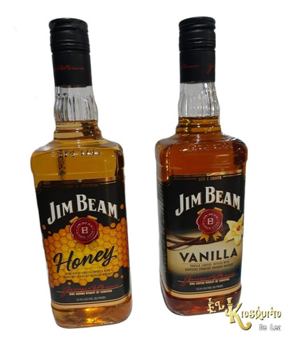 Whiskey X2 Jim Beam Honey Miel + J Beam Vainilla 750ml Caba