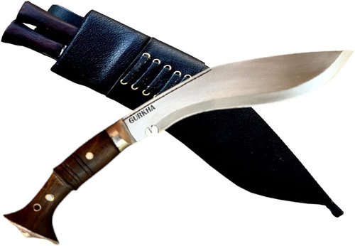 Cuchillo Gurkha, Marron/afilado/exteriores