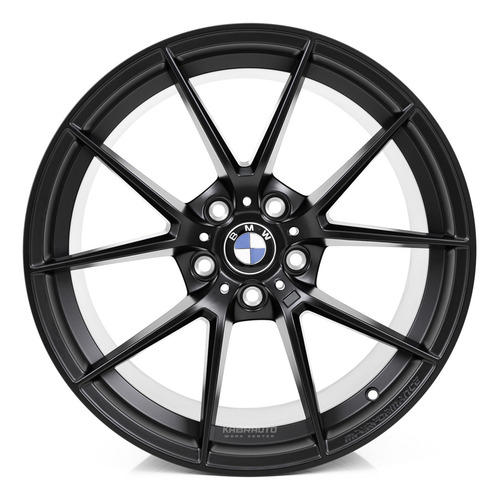 Rodas 19 Bmw M2 M3 Cs - 5x120 - F30 Serie 3 E 5 320 328 335 Cor Preto Acetinado