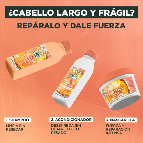 Acondicionador Piña Cabello Largo Hair - mL a $101