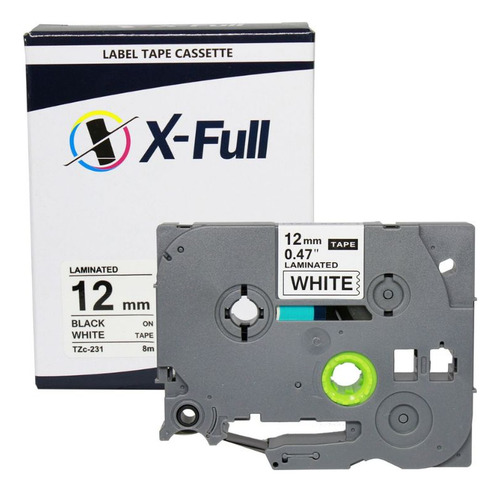 Fita Compatível P/ Brother Tzc-231 Tze-231 12mm X-full