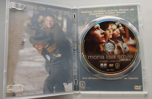 O Sorriso De Monalisa Dvd Julia Roberts Stiles Kirsten Dunst (Usado)