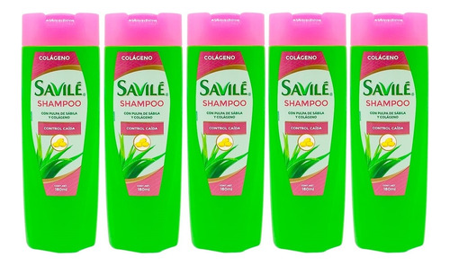 5 Shampoo Savilé Colágeno Control Caída 180ml