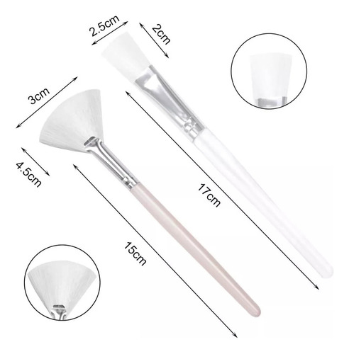 X Cepillos Para Mascarillas Faciales Con Ventilador Suave,