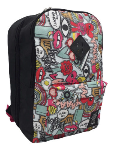 Imagen 3 de 8 de Combo Bolso Patin Mochila Doble + Organizador Cartuchera