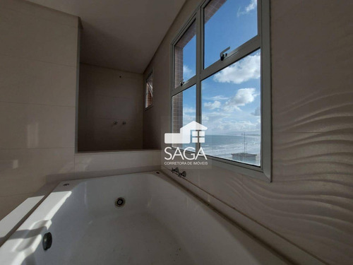Imagem 26 de 30 de Frente Mar! Apartamento Com 4 Dormitórios À Venda, 250 M² Por R$ 2.500.000 - Canto Do Forte - Praia Grande/sp - Ap3973