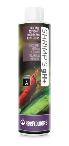 Shrimp's Gh+ A 250ml Reeflowers Minerais E Elemento Traço