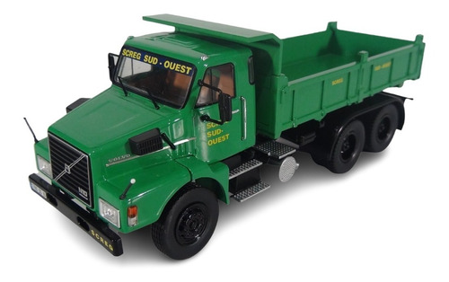 Volvo N10 Ano 1980 Basculante 6x4 Verde Esc 1:43 Marca Ixo