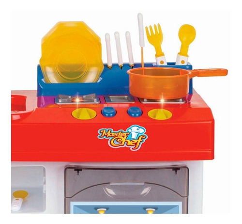 Cozinha Infantil Completa Master Chef Kids Magic Toys Cor Colorido Conforme Imagem