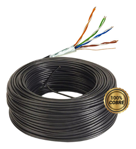 Rollo Cable 50m Inglobar Ftp Cat 5e Exterior 100% Cobre