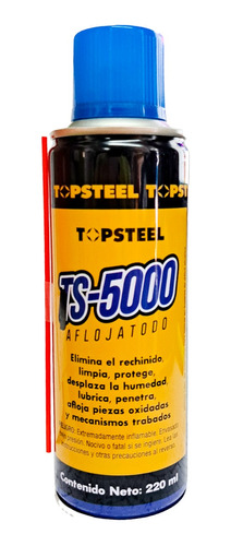 Lubricante Aflojatodo Top Steel Ts-5000 De 220ml