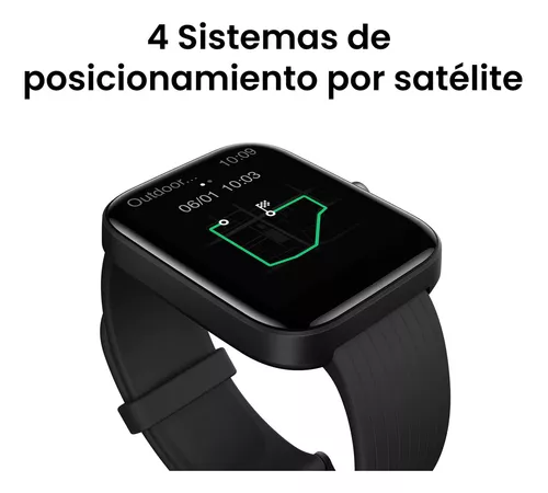 Amazfit Bip 3 Pro - Reloj inteligente para mujer, 4 sistemas de  posicionamiento por satélite, pantalla a color de 1.69 pulgadas, duración  de la