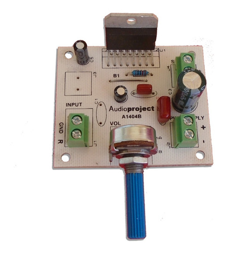 Imagen 2 de 7 de Mini Amplificador Mono De 38 Watts C/volumen - Audioproject