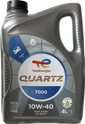 Aceite Para Motor Total Quartz 7000 10w40 - 4 Litros