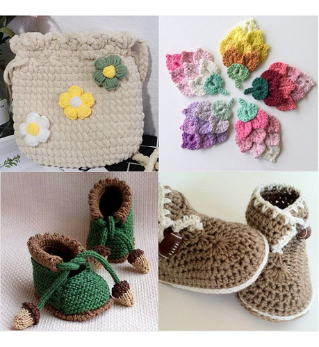 Kit Para Tejer A Crochet Y Accesorios De 127 Piezas
