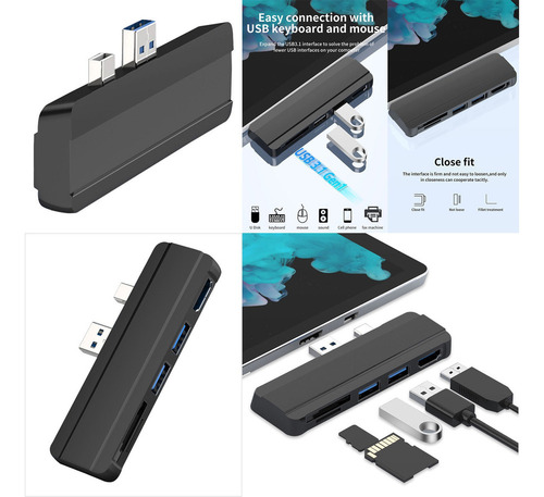 Adaptador Universal Usb Hub Usb 3.0 Para Surface Pro 3 5