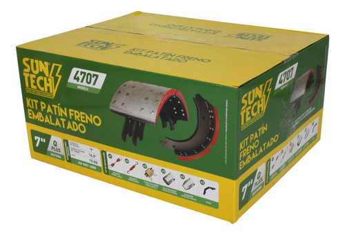 Kit Patin De Freno Embalatado 7 X 16.5 PuLG Sistema Q