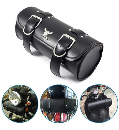 Imagen 1 de 8 de Bolsa Herramientas Moto Chopper Harley Yamaha Alforja