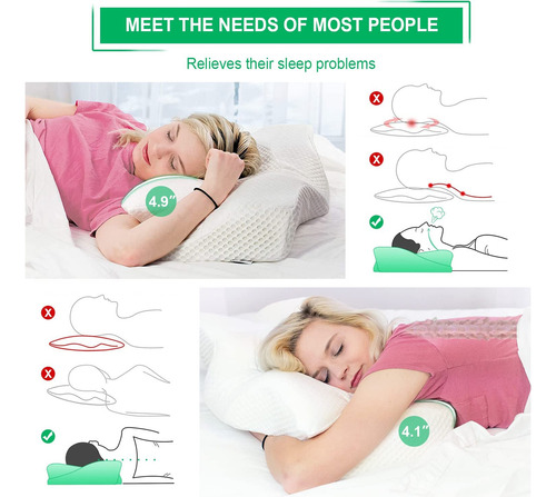 Almohada Cervical De Espuma Viscoelástica, Almohada De