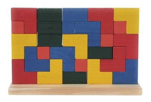 Imagem 1 de 1 de Tetris De Madeira - Blocos De Encaixe Vertical Brasília Df