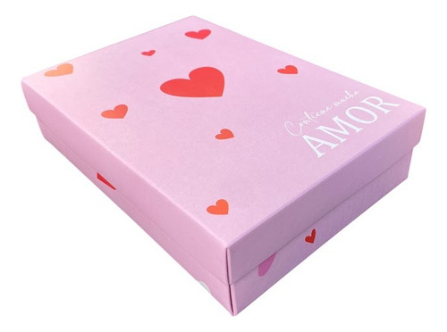 Caja Para Bombones Galletitas O Alfajorcitos X 10 Unid Rosa Y Rojo