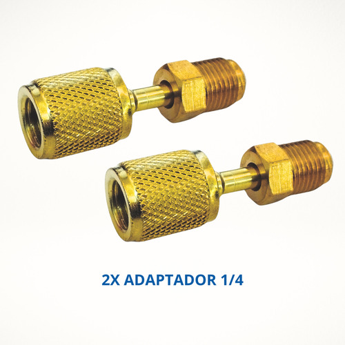 Manifold R134 R410 3 Mangueira 90cm 1/4 E 5/16 + 2 Adaptador