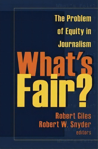 What's Fair?, De Robert Giles. Editorial Taylor Francis Inc, Tapa Blanda En Inglés