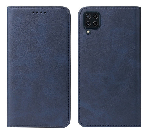 Funda Case Para Samsung A22 4g Flip Cover Azul Antishock