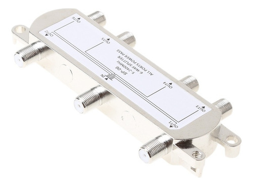 Cabo Coaxial De Tv Hdtv Divisor De 6 Vias Para Sinal