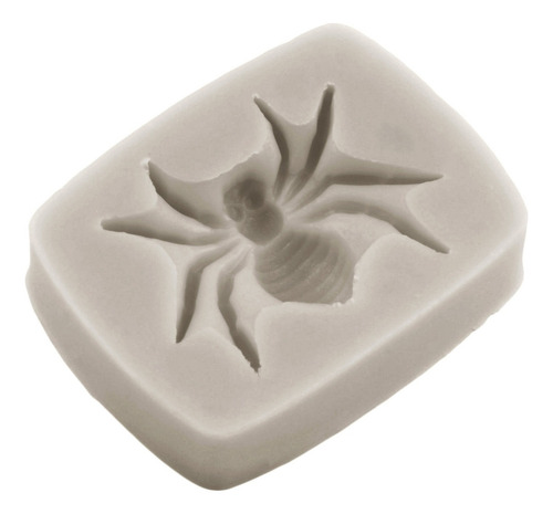 4pcs Molde De Silicona Libélula Abejas Araña Fondant Resina Color Gris