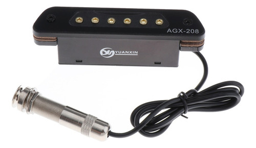 H Captador De Guitarra Com Furo De Som Para Violão Agx-208