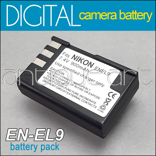 A64 Battery En-el9 For Nikon Camera D5000 D3000 D60 D40x (Usado)