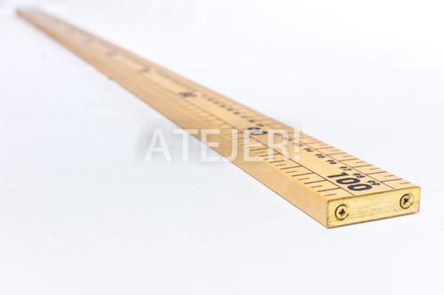 Imagen 7 de 8 de Metro Marca Fime Homologado De 100 Cm Madera Lustrada