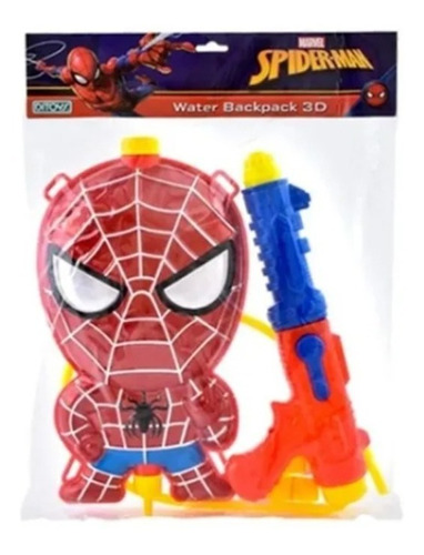 Spiderman Mochila Pistola Lanza Agua Water Backpack Ditoys