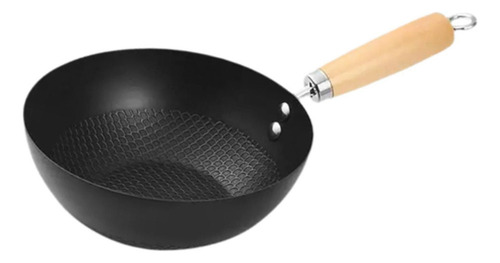 Panela Wok Chinesa Antiaderente De 7,87 Polegadas Para