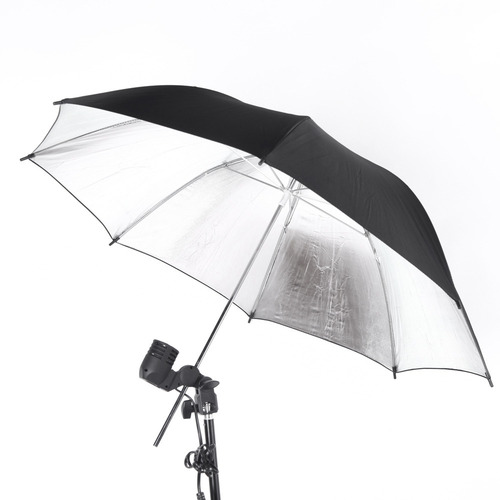 Imagen 1 de 6 de Kit De Estudio Fotográfico Silver Studio Umbrella Strobe Fla
