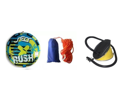 Juego De Arrastre Circular Rush 1 Pers. + Soga + Inflador